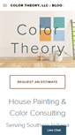 Mobile Screenshot of colortheorypainting.com